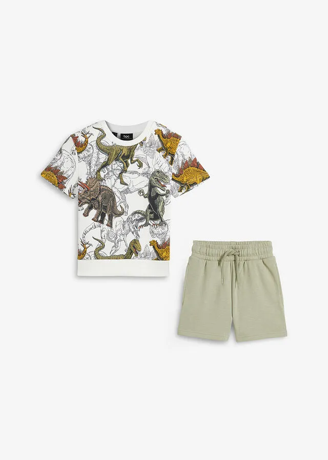 CAMISETA Y PANTALóN CORTO (2 PIEZAS) BLANCO LANAVERDE ALGA